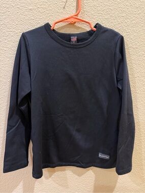 Blackstrap Kids' Long Sleeve Crew Neck Top - Black